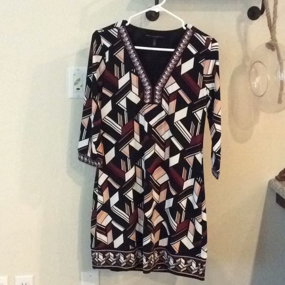 Geometric patterned dress